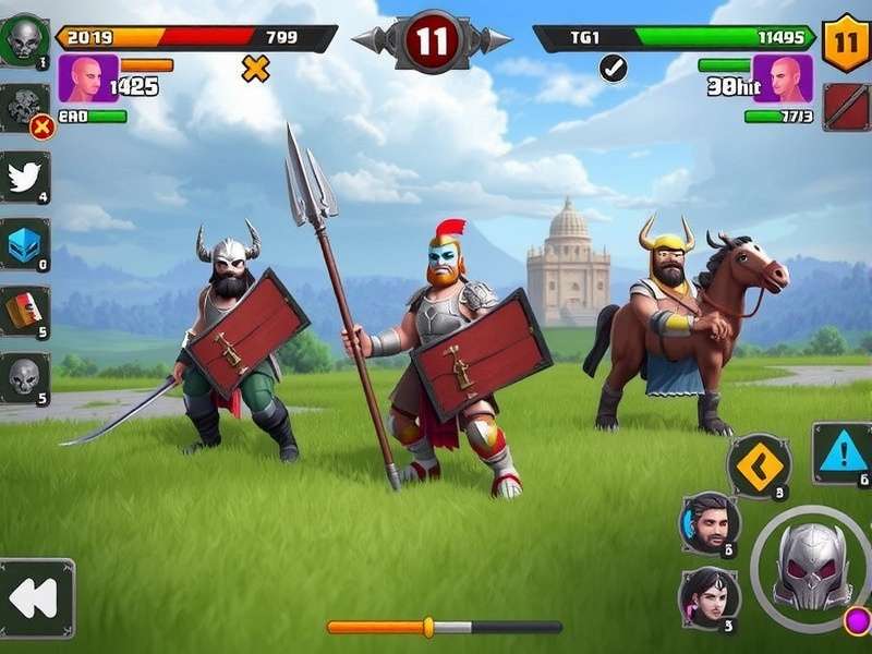 Titans Clash Battle Interface